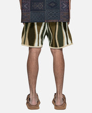 7G Feather Stripe Knit Shorts (Beige)