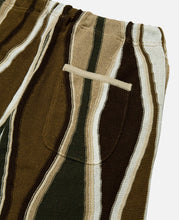 7G Feather Stripe Knit Shorts (Beige)