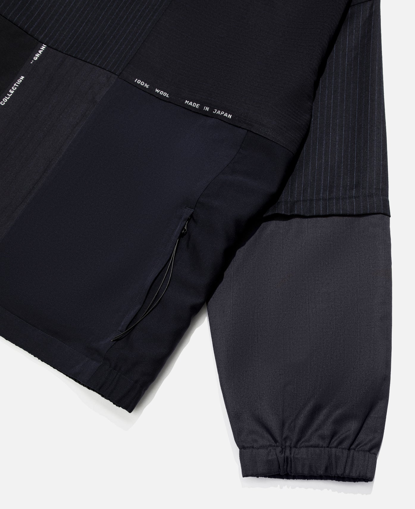 Dead Stock Wool Patchwork PO (Navy)