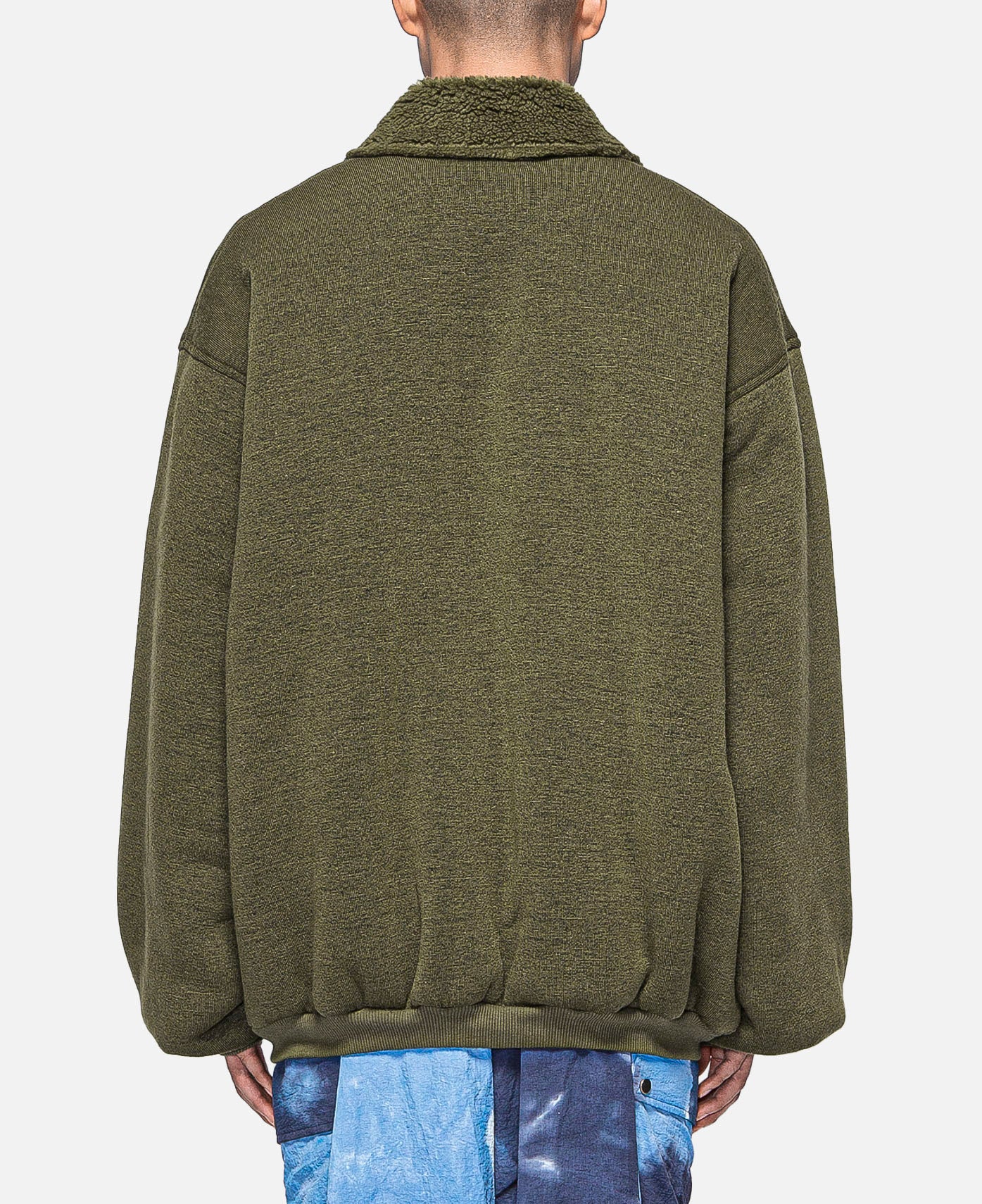 Oversized Boa Pull Over (Olive)