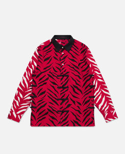 Button Up Chinese Shirt (Red)