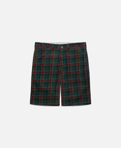 Check Relax Shorts (Green)