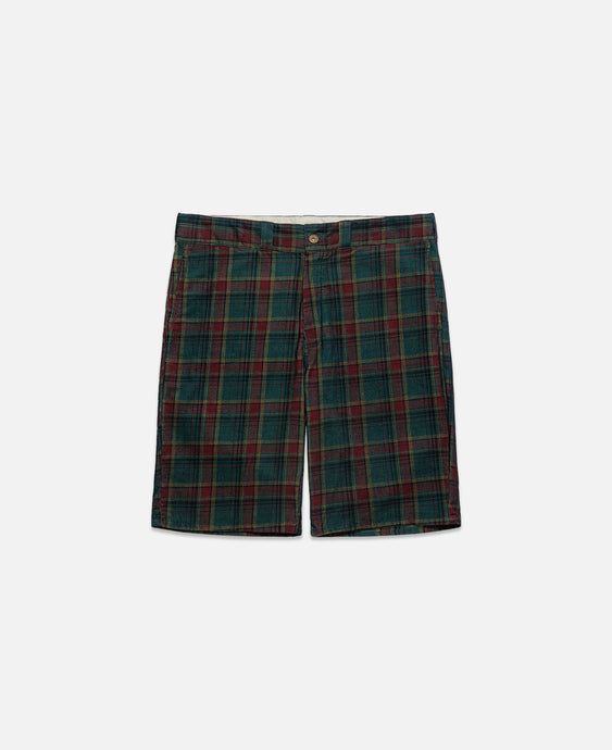 Check Relax Shorts (Green)