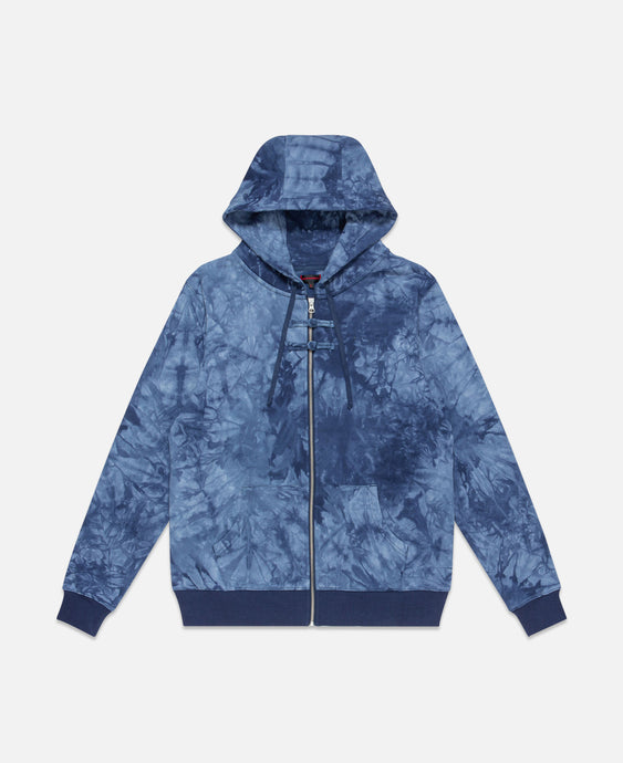Chinese Zip Up Hoodie (Navy)