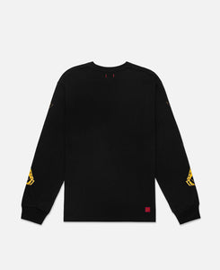 Hand Photo Print L/S T-Shirt (Black)