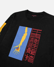Hand Photo Print L/S T-Shirt (Black)