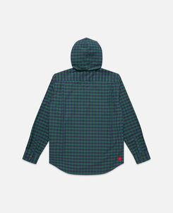 Hooded Zip Shirt (Green)