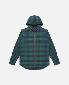 Hooded Zip Shirt (Green)