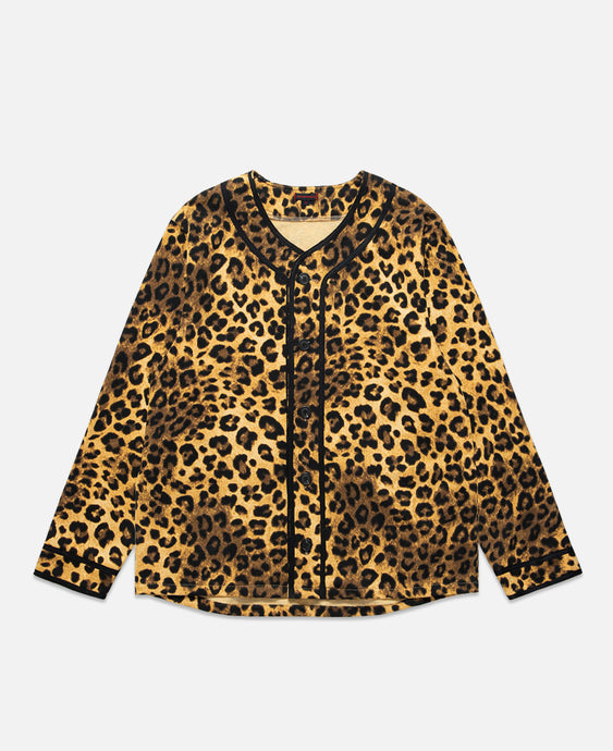 Leopard Baseball Shirt (Yellow)