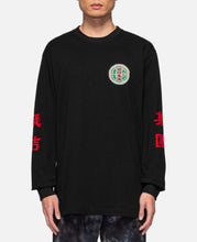 Lion Head Pattern L/S T-Shirt (Black)