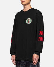 Lion Head Pattern L/S T-Shirt (Black)