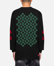 Lion Head Pattern L/S T-Shirt (Black)