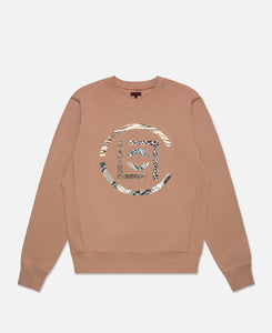 CLOT Logo Fabric Patch Sweatshirt (Brown)