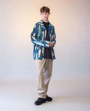 Striped Pattern Pajama Top (Blue)