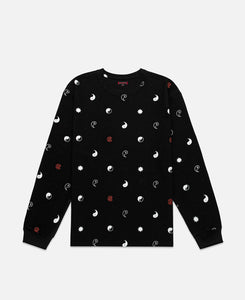 Tai Chi CLOT Star All Over Print L/S T-Shirt (Black)