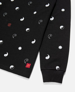 Tai Chi CLOT Star All Over Print L/S T-Shirt (Black)
