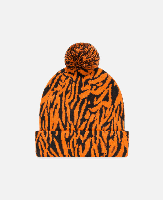 CLOT Tiger Stripe Pon Pon Beanie (Orange)