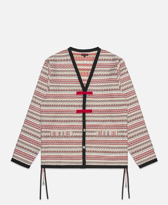 V-Neck Jacket (White)