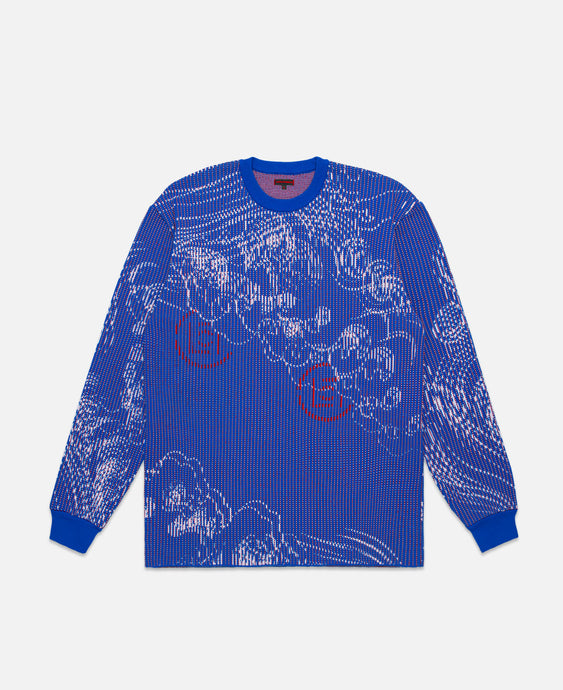 Waves Crewneck (Blue)
