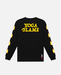 Yoga Flame L/S T-Shirt (Black)