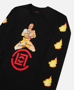 Yoga Flame L/S T-Shirt (Black)