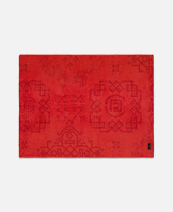 Silk Pattern Towel (Red)