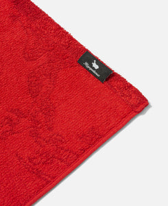 Silk Pattern Towel (Red)