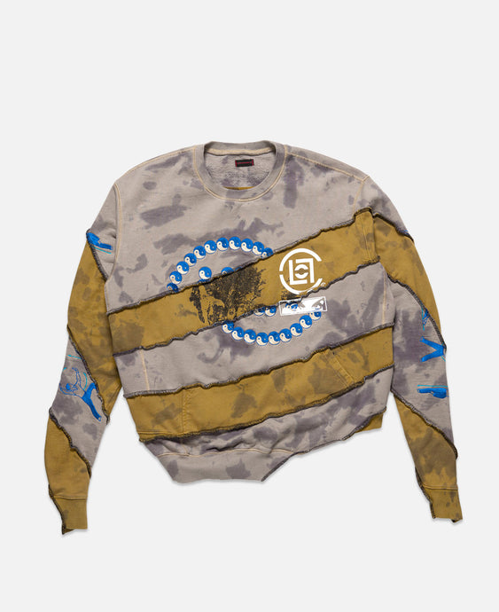 Upcycle Earth Spiral Crewneck Sweat (Multi)