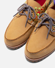 Men's 3-Eye Lug Handsewn Boat Shoes (Wheat)