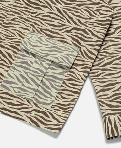 Zebra Army Jacket (Brown)