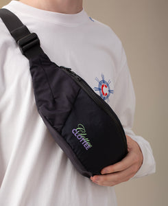 CLOTTEE Logo Cross Body Bag (Black)