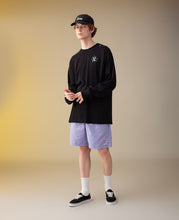 CLOTTEE Logo Print Surf Trunks (Purple)