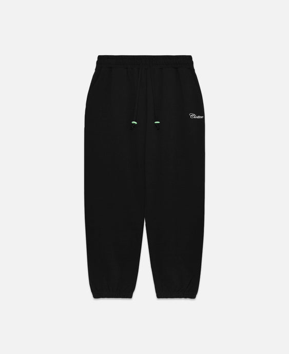 CLOTTEE Script Sweatpants (Black)