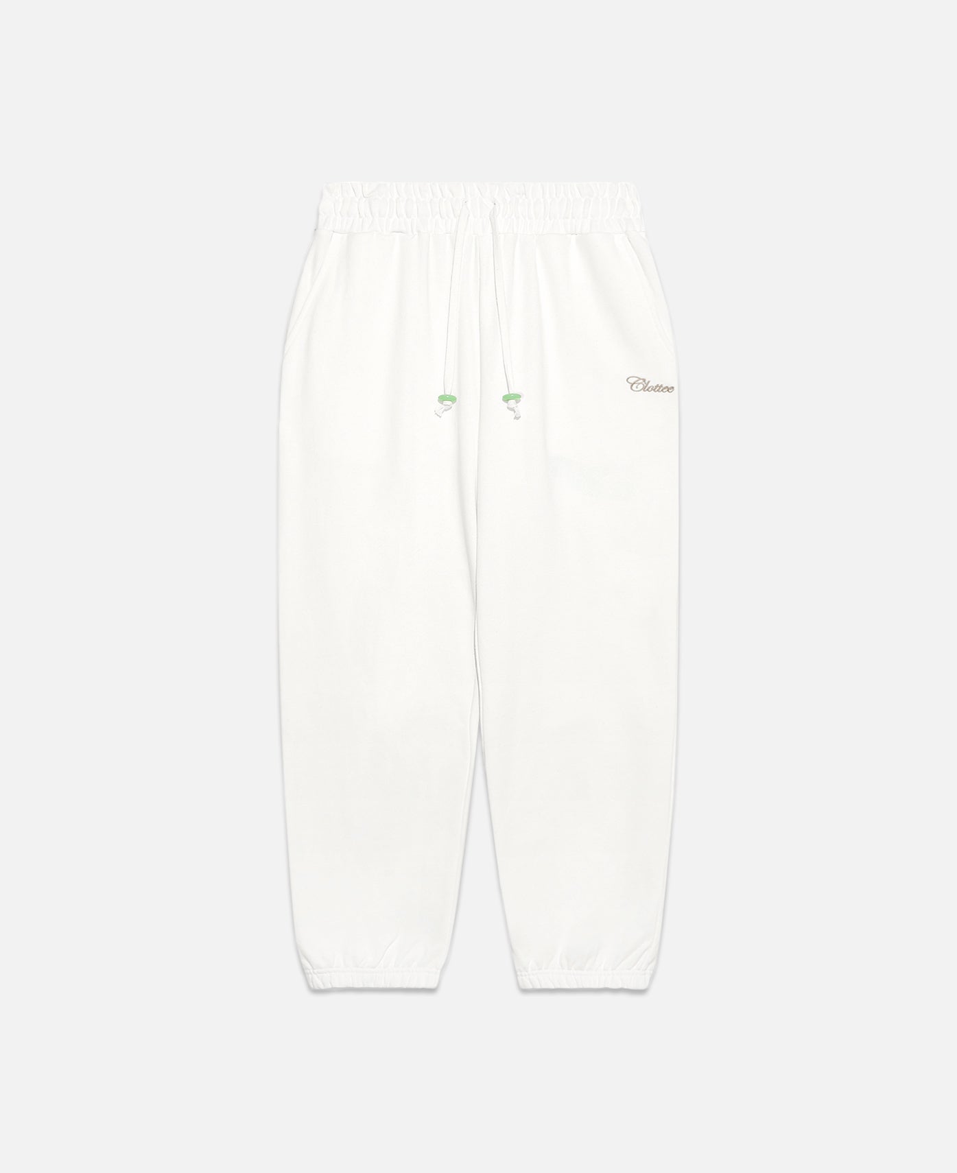 CLOTTEE Script Sweatpants (Cream)
