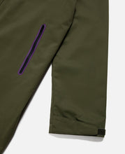Contrast Zipper Windbreaker (Green)