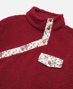 Neck Closure Full Over Jacket (Red)