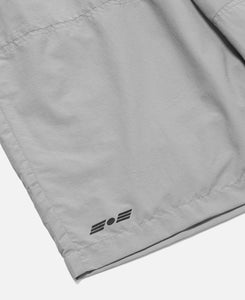 Nylon Panel Drawstring Shorts (Grey)