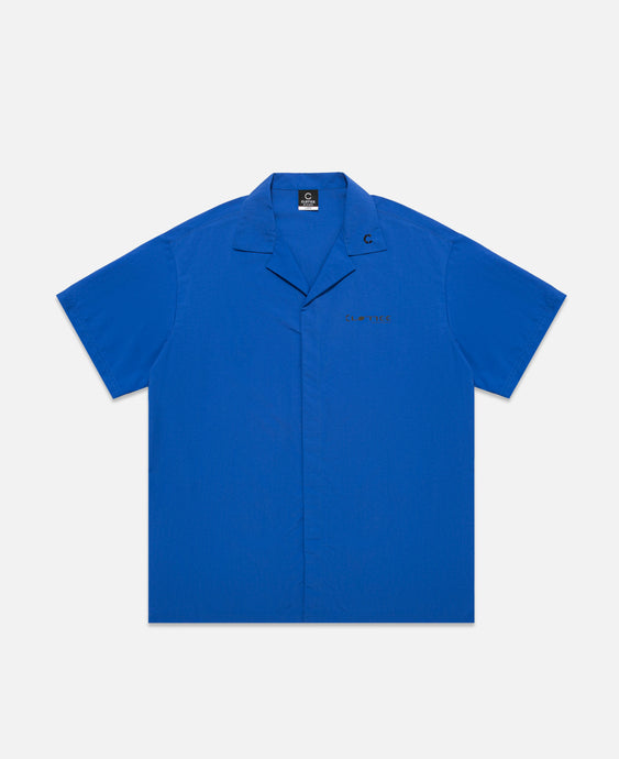 Nylon Short Sleeve Shirt (Blue)