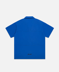 Nylon Short Sleeve Shirt (Blue)
