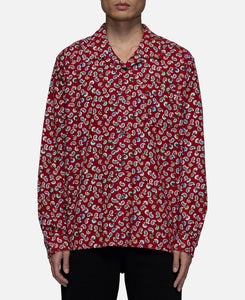 Paisley L/S Shirt (Burgundy)