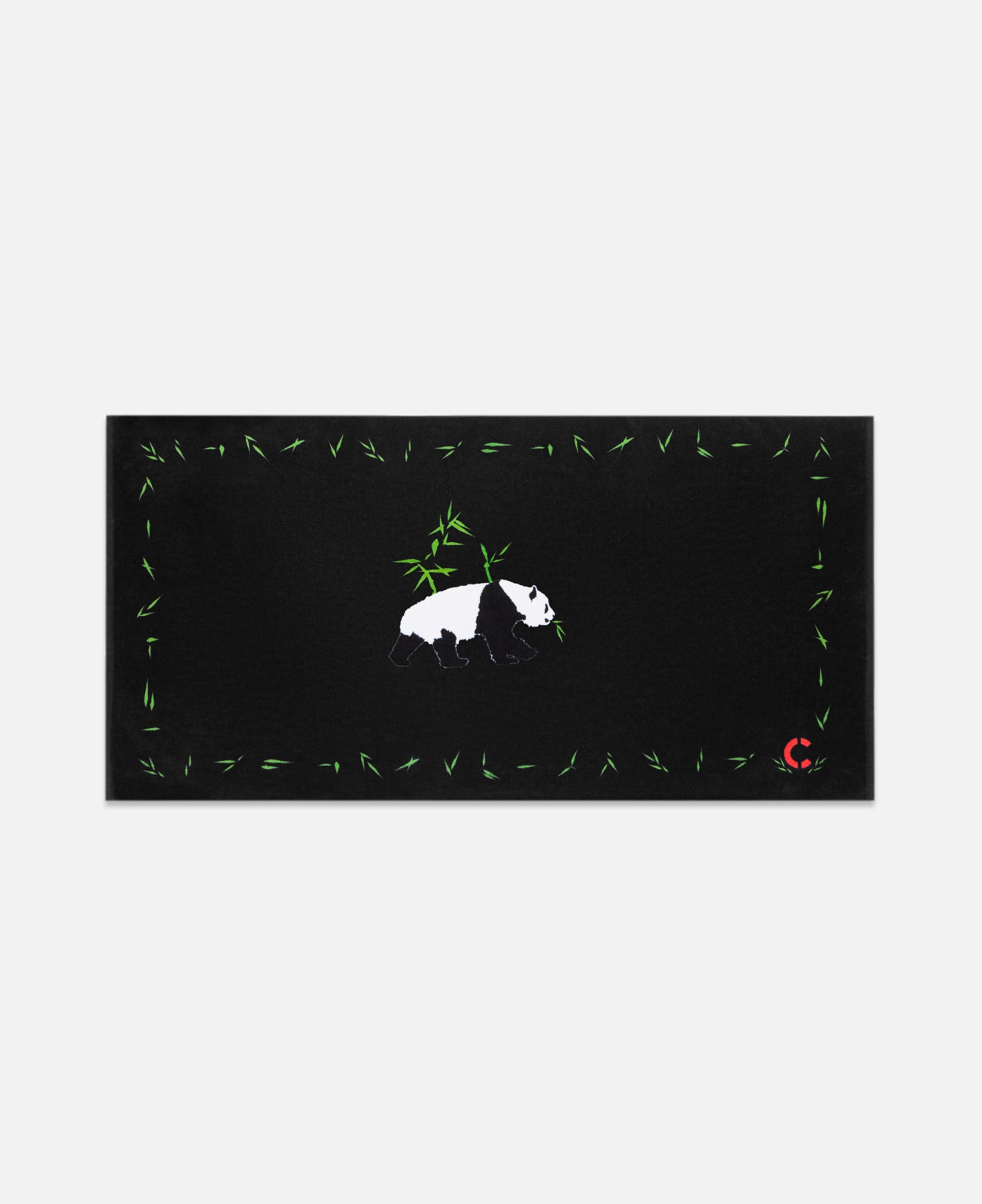 Panda Beach Towel (Black)