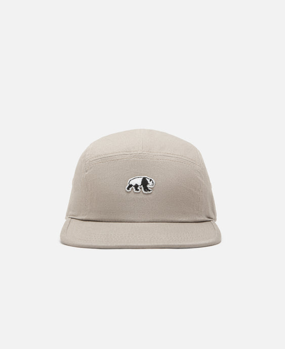 Panda Patch 5 Panel Cap (Khaki)