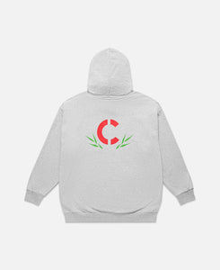 Panda Zip Up Hoodie (Grey)