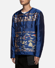 Quilted Pattern Jacket (Navy)