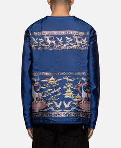 Quilted Pattern Jacket (Navy)