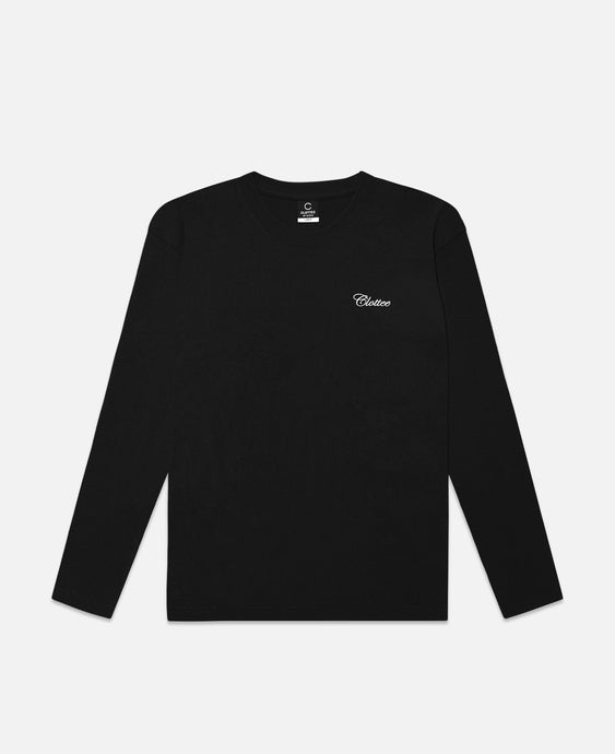 CLOTTEE Script L/S T-Shirt (Black)