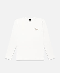 CLOTTEE Script L/S T-Shirt (Cream)