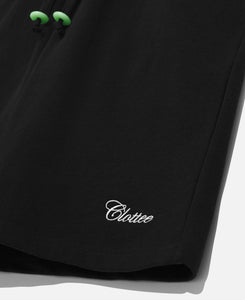 CLOTTEE Script Sweatshorts (Black)