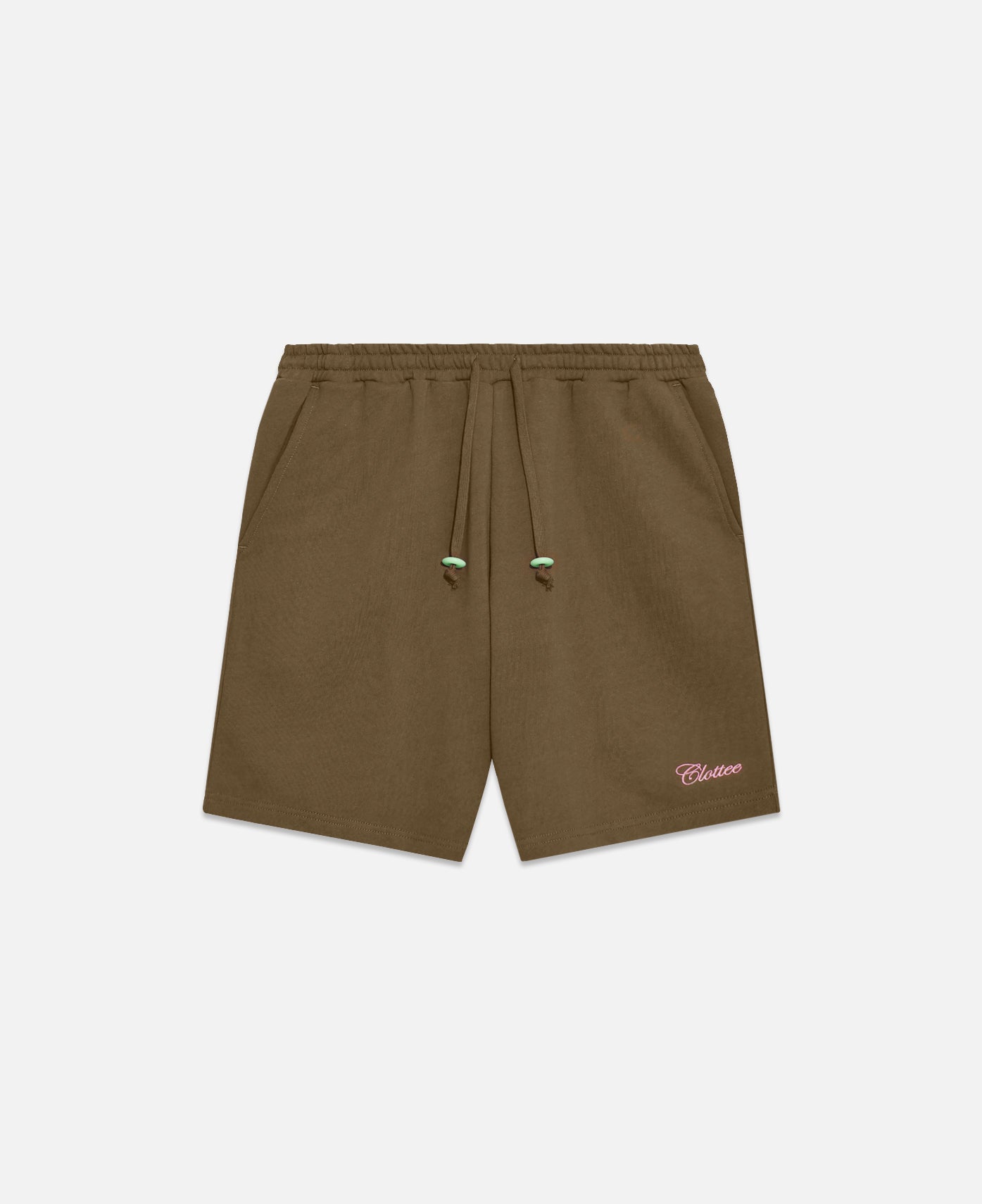 CLOTTEE Script Sweatshorts (Olive)