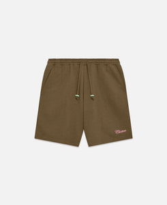 CLOTTEE Script Sweatshorts (Olive)